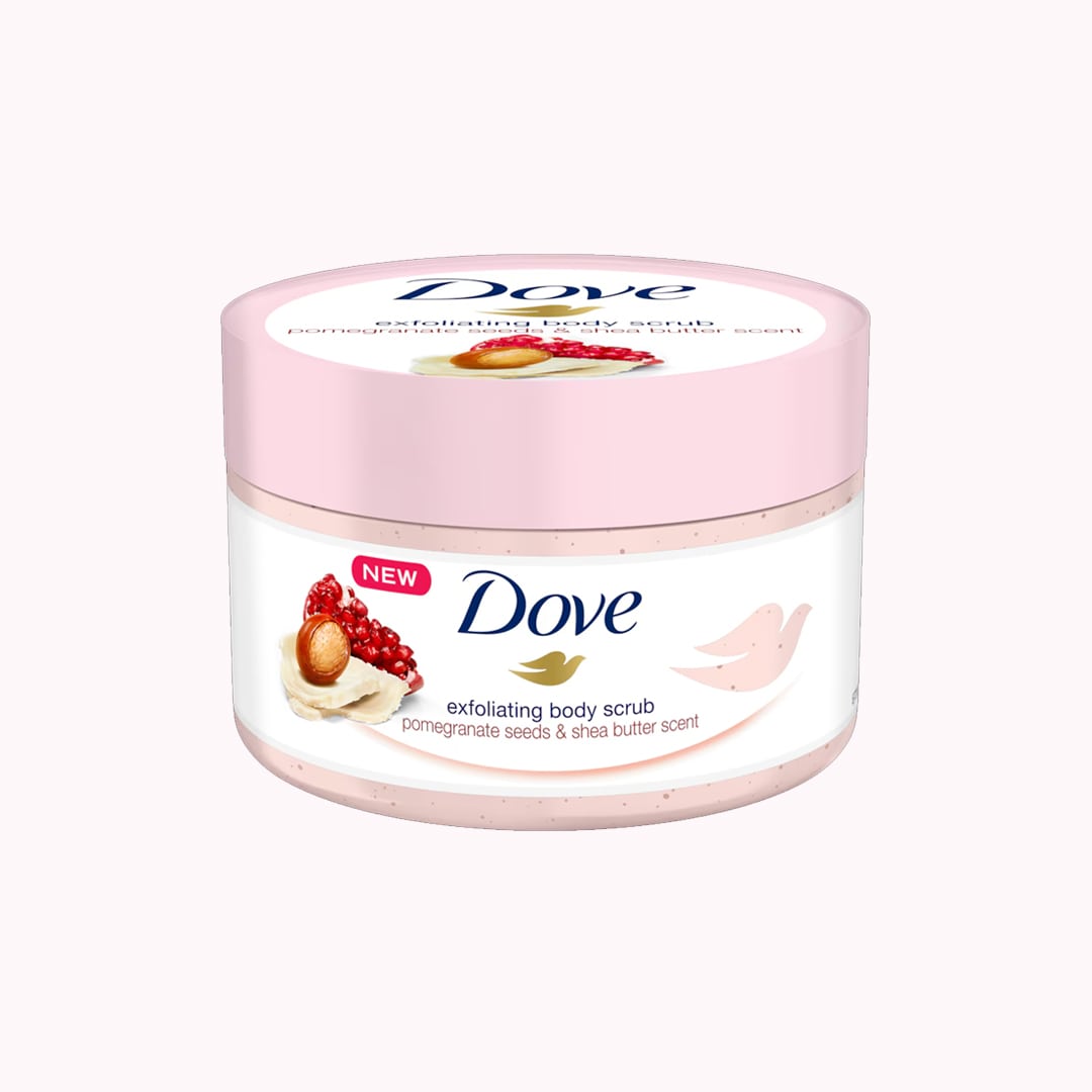 Thumnail-_Dove_Exfoliating_Body_Scrub.jpg اسکراب لایه بردار بدن داو حاوی انار و شی باتر - تصویر 1