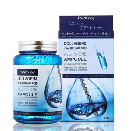 farm-stay-collagen-hyaluronic-acid-ampoul-430x430-1.jpg ژل آبرسان فارم استی مدل hyaluronic acid حجم 250 میلیلیتر، ضد التهاب، مناسب انواع پوست - تصویر 1