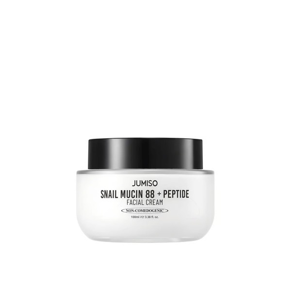 jumiso-snail-mucin-88-peptide-facial-cream کرم آبرسان و ترمیم کننده موسین حلزون و پپتاید جومیسو 100 میل - تصویر 1