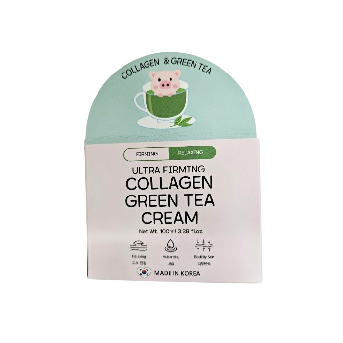 Collagen_Green_Tea_Cream1_removebg_preview_a55b.png کرم کلاژن و چای سبز بانی هیل (Bonnyhill Ultra Firming Collagen Green Tea Cream) - تصویر 1