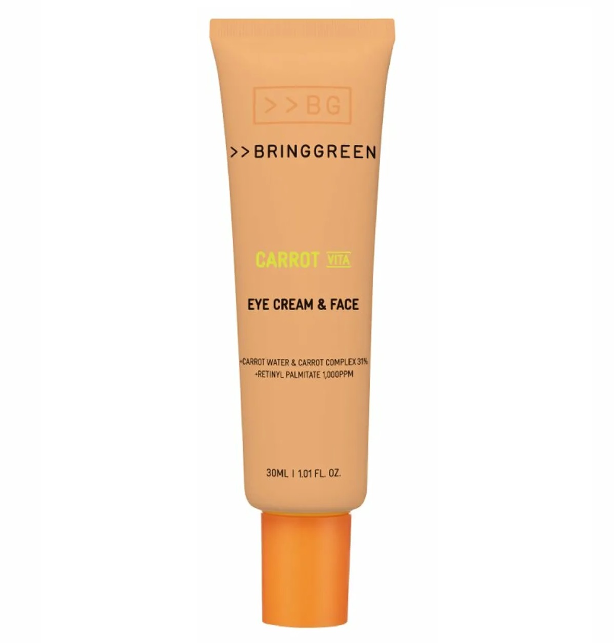 bring-green-carrot-cream2 کرم دور چشم و صورت برینگ گرین مدل Carrot حجم 30 میلی لیتر - تصویر 1