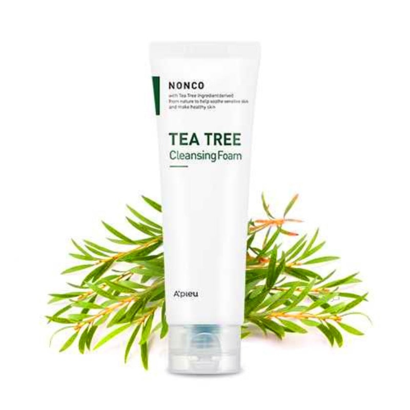 فوم-شستشوی-صورت-درخت-چای-اپیو-Apieu-NonCo-Tea-Tree-Cleansing-Foam-1 فوم شوینده درخت چای اپیو - تصویر 1