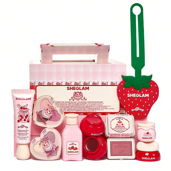 Yasmetic-Sheglam-Sweetheart-Full-Collection-Set-4 مجموعه آرایشی شیگلم مدل sweetheart بسته 9 عددی - تصویر 1